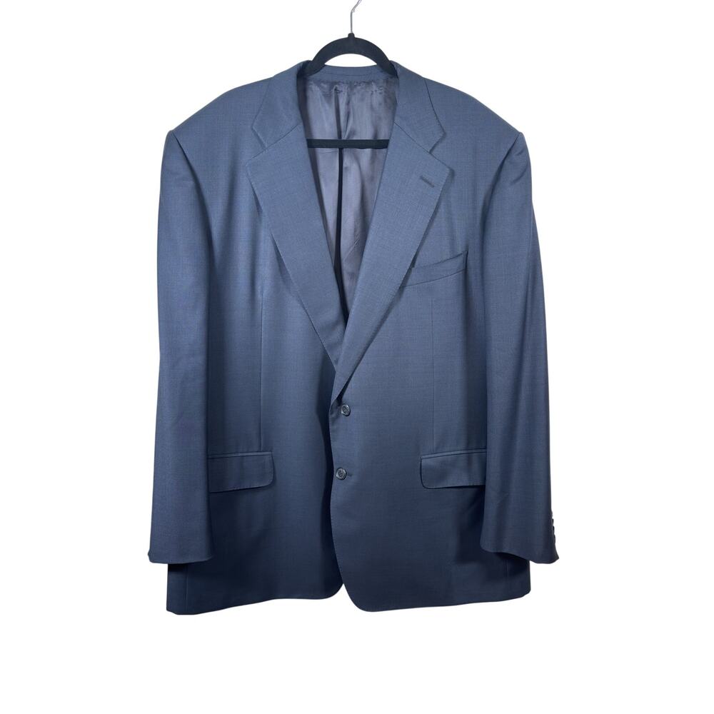 Ermenegildo Zegna Taglio Esclusivo Blazer Mens 48R Navy Blue Super 100 Wool